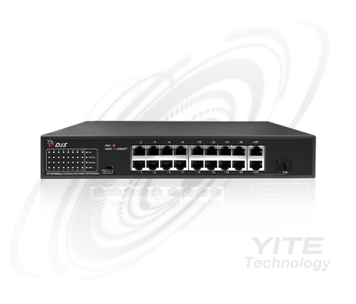 16埠FE PoE 網路交換器