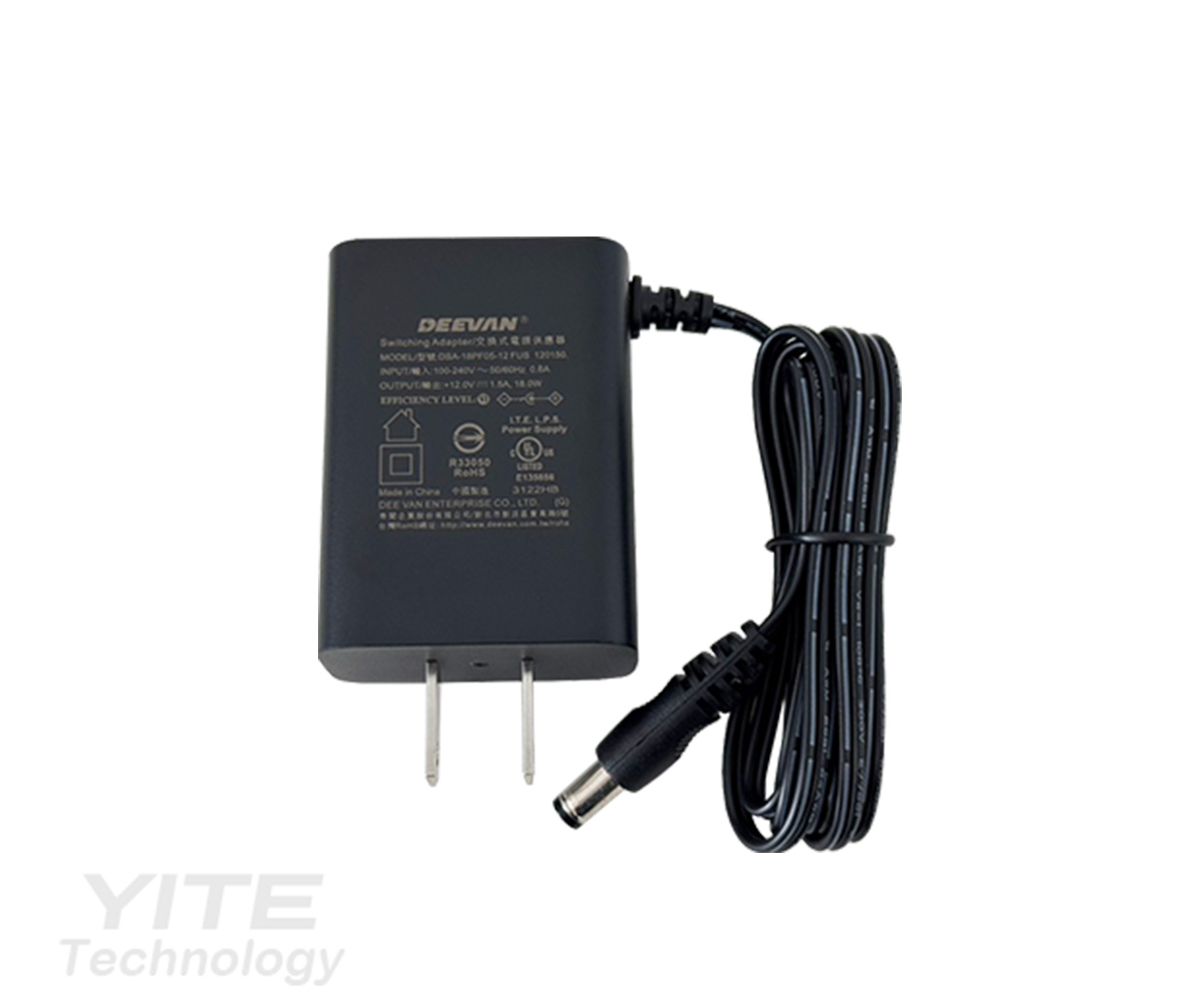 帝聞直插式DC12V 1.5A變壓器